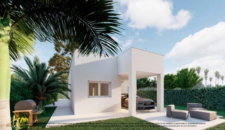Villa en venta obra nueva con piscina en Los Alcázares