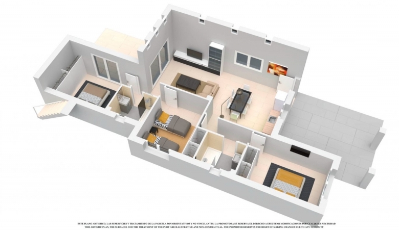 Villa en venta obra nueva con piscina en Los Alcázares