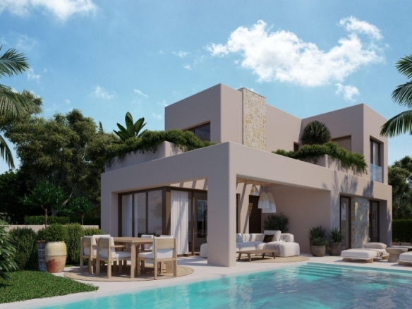 Villa en venta obra nueva con piscina en Finestrat