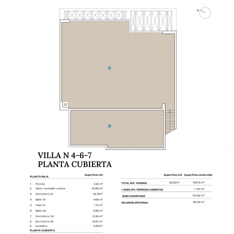 Villa en venta obra nueva con solárium en Polop