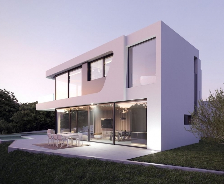 Villa de lujo en venta obra nueva con piscina en Altea