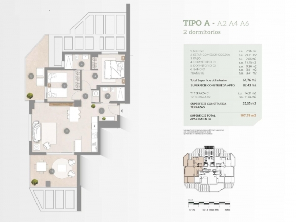 Piso en venta dos habitaciones y garaje centro de Calpe