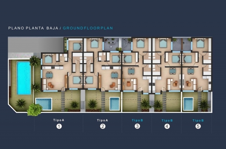 Bungalows obra nueva con garaje San Pedro de Pinatar