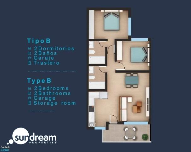 Bungalows obra nueva con piscina San Pedro d Pinatar
