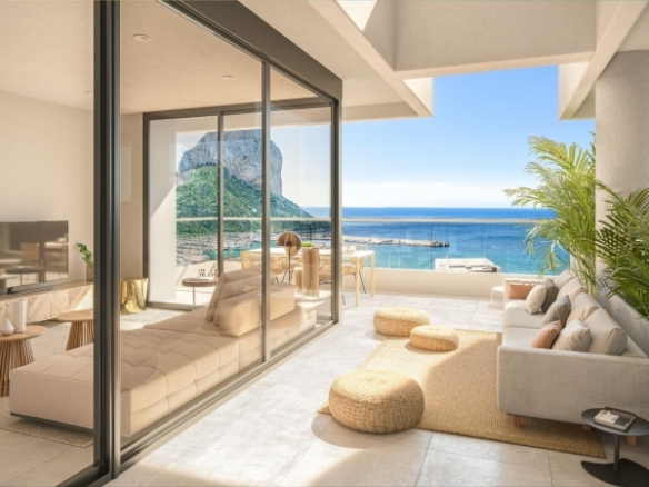 Ático en venta obra nueva con piscina y garaje en Calpe