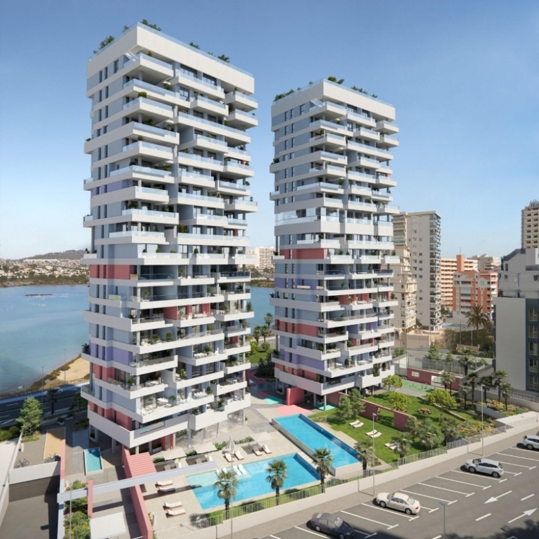 Ático en venta obra nueva con piscina y garaje en Calpe