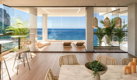 Ático en venta obra nueva con piscina y garaje en Calpe