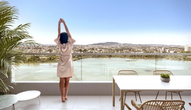Ático en venta obra nueva con piscina y garaje en Calpe