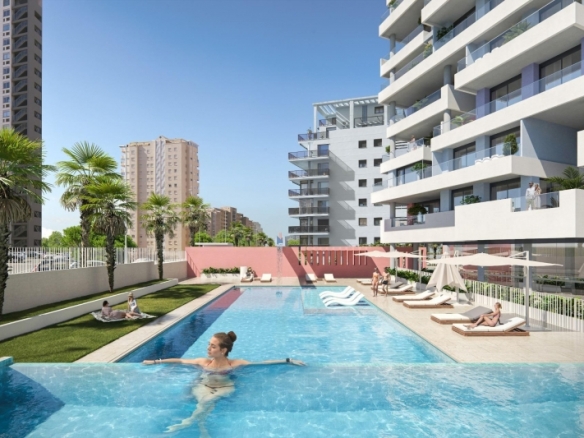 Ático en venta obra nueva con piscina y garaje en Calpe