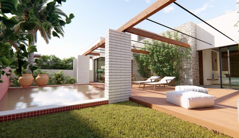 Chalet en venta obra nueva con piscina Torre Pacheco