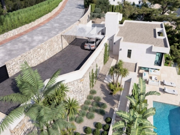 Villa en venta obra nueva con piscina en Benissa