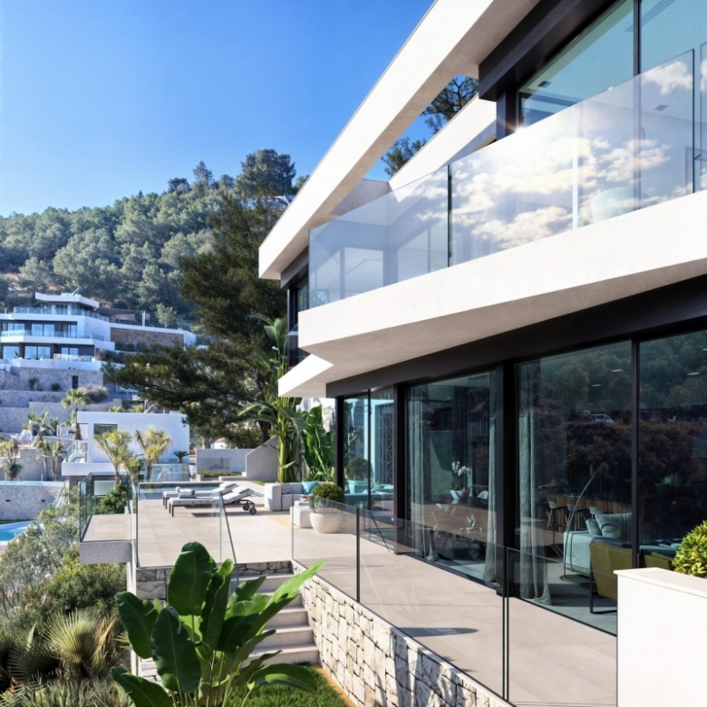 Villa en venta obra nueva con piscina en Benissa