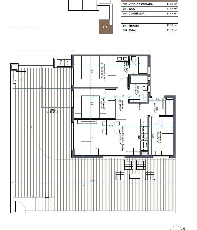 Piso en venta obra nueva con garaje en Guardamar
