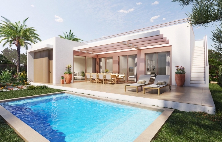 Villa en venta de obra nueva con piscina Golf Orihuela