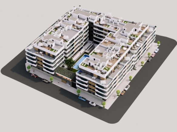 Ático en venta obra nueva con garaje en Santa Pola
