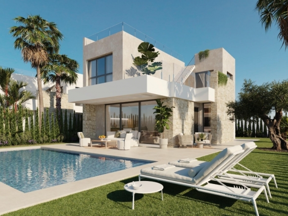 Chalet en venta obra nueva con piscina en Finestrat