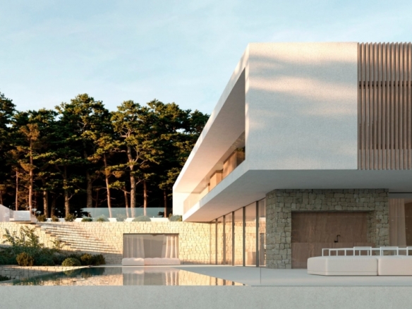Villa de lujo en venta con piscina y parcela en Moraira