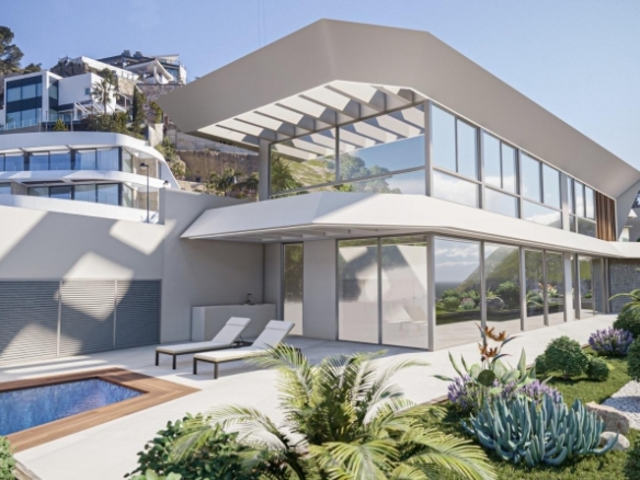 Villa de lujo en venta obra nueva en Mascarat Calpe