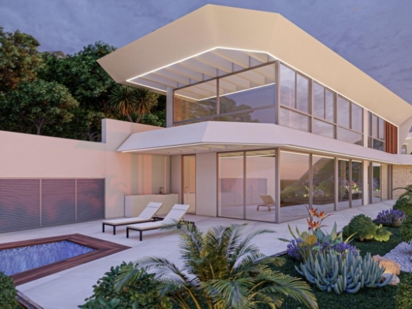 Villa de lujo en venta obra nueva en Mascarat Calpe
