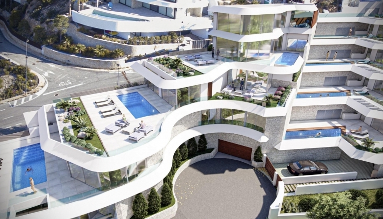 Villa de lujo en venta obra nueva en Mascarat Calpe