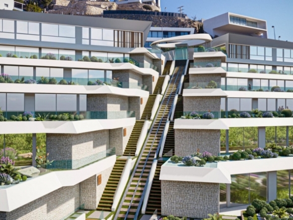 Ático en venta obra nueva con piscina Mascarat Calpe