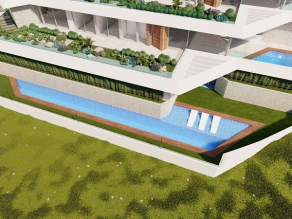 Ático en venta obra nueva con piscina Mascarat Calpe