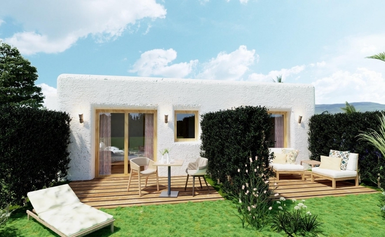 Villa obra nueva en venta con piscina en Pinoso