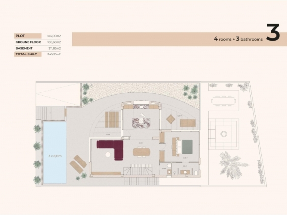 Villa nueva en venta con piscina La Finca Golf Algorfa