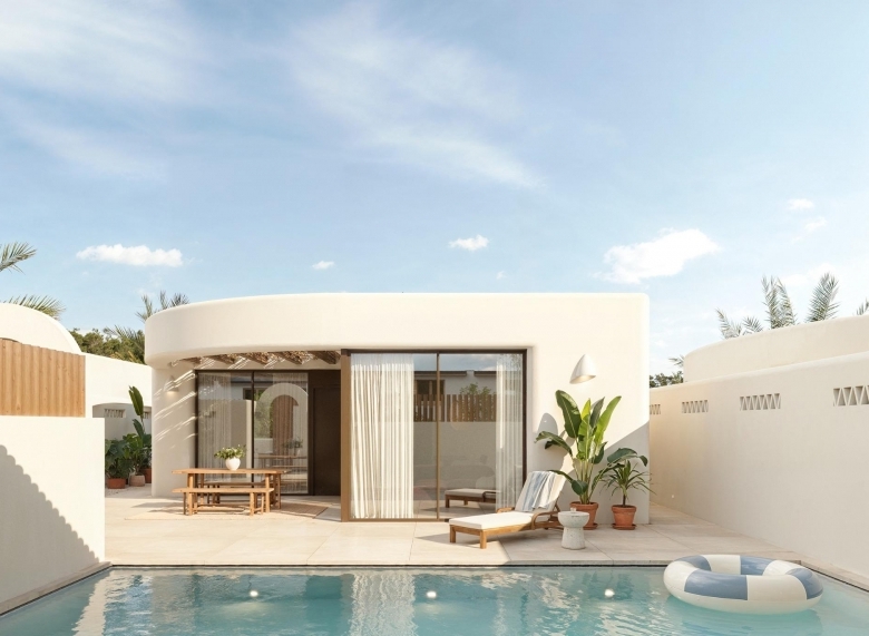 Villa nueva en venta con piscina La Finca Golf Algorfa