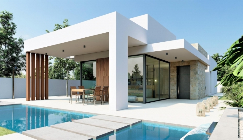 VILLA MODERNA DE NUEVA CONSTRUCCION EN SAN FULGENCIO(ALICANTE)