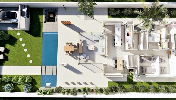 VILLA MODERNA DE NUEVA CONSTRUCCION EN SAN FULGENCIO(ALICANTE)