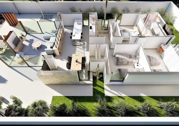 VILLA MODERNA DE NUEVA CONSTRUCCION EN SAN FULGENCIO(ALICANTE)