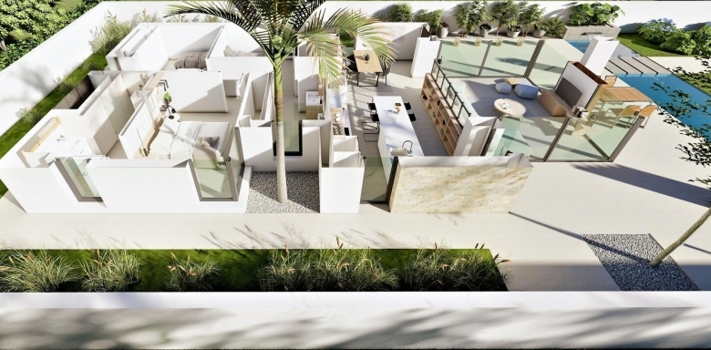 VILLA MODERNA DE NUEVA CONSTRUCCION EN SAN FULGENCIO(ALICANTE)