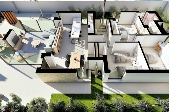 VILLA MODERNA DE NUEVA CONSTRUCCION EN SAN FULGENCIO(ALICANTE)