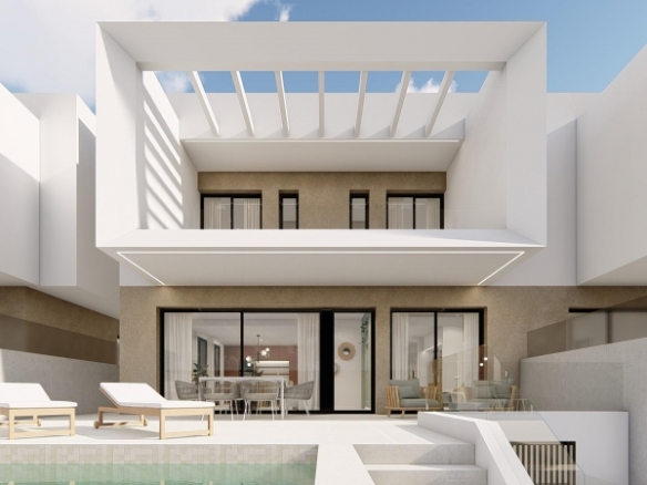 Villa modernas adosadas y pareadas a la venta en Dolores, Alicante