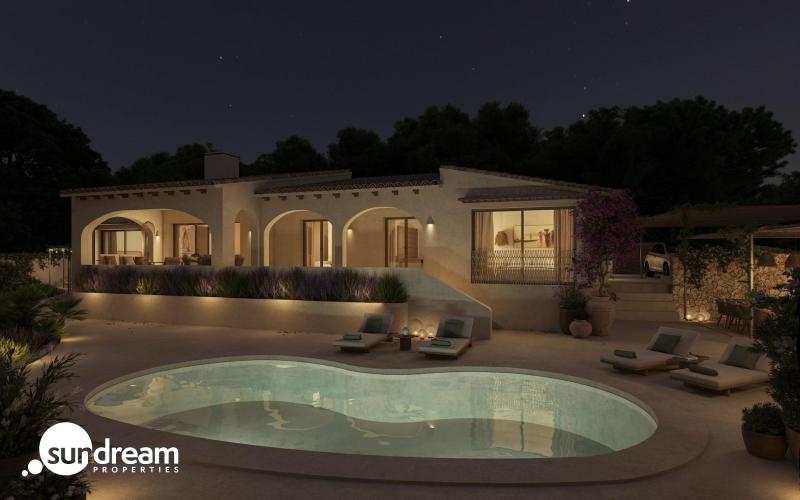 Villa en venta con piscina en La Fustera Benissa