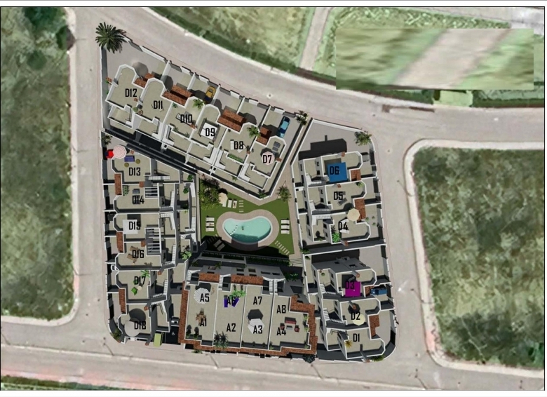 Chalet adosado en venta obra nueva con piscina en Cox