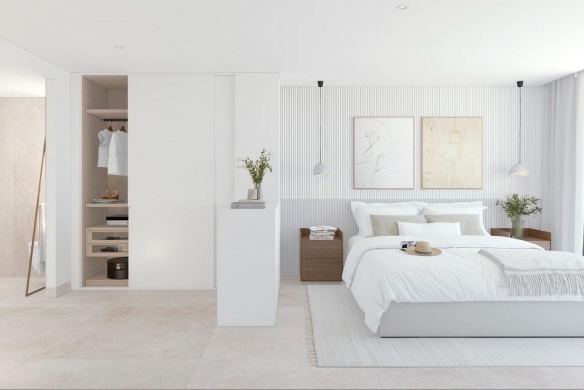 Apartamento de lujo de nueva construcción con 3 dormitorios con vistas al mar a la venta en Calpe, Costa Blanca