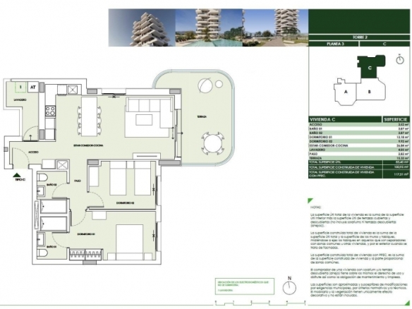 Piso en venta 2 dormitorios con garaje en Calpe