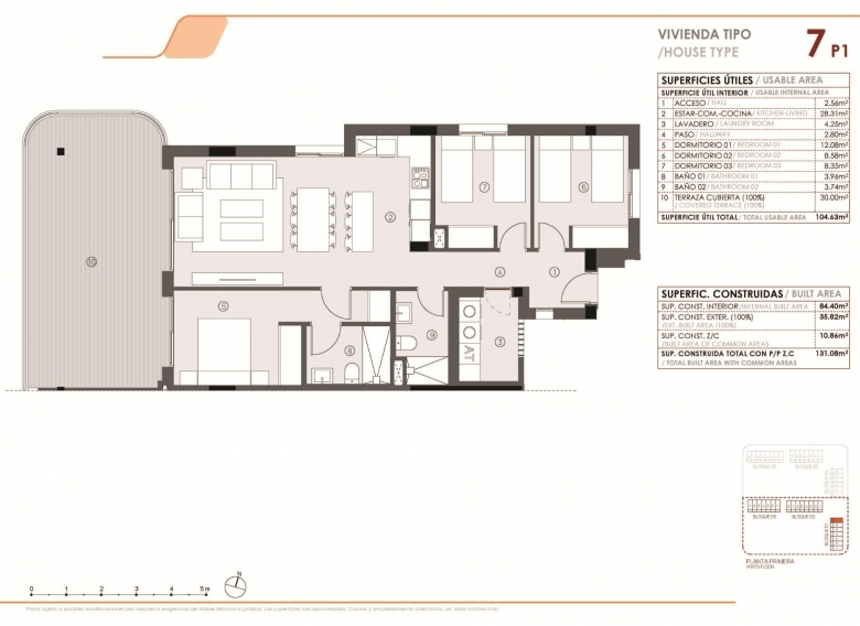 Piso en venta 3 dormitorios en La Hoya Torrevieja