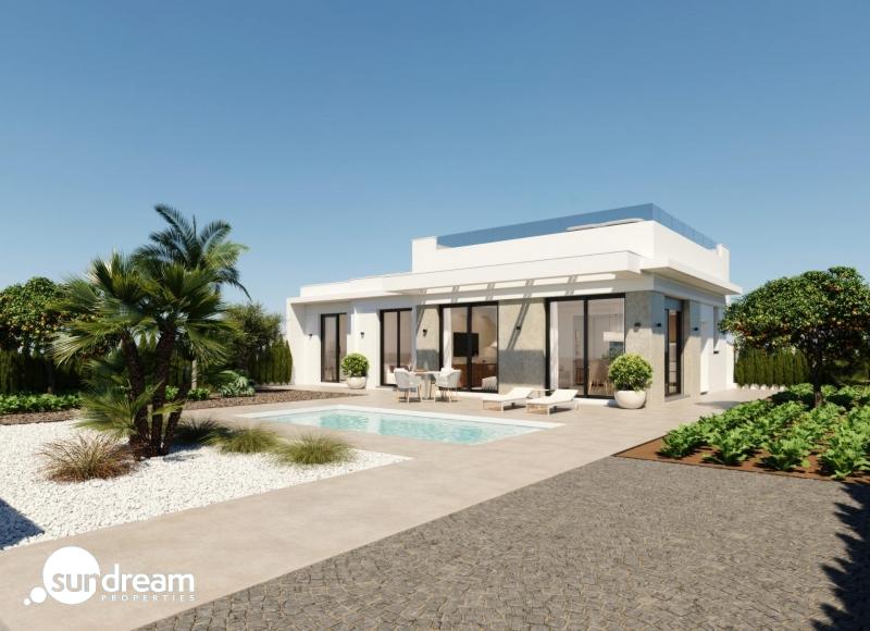 Villa en venta obra nueva con piscina Fuente del Alamo