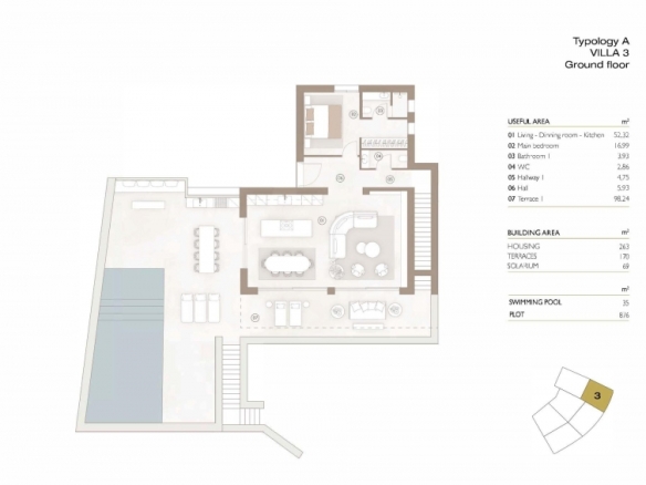 Villa en venta obra nueva Golf Las Colinas Orihuela