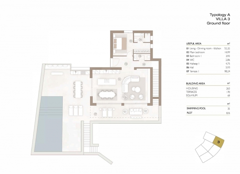 Villa en venta obra nueva Golf Las Colinas Orihuela