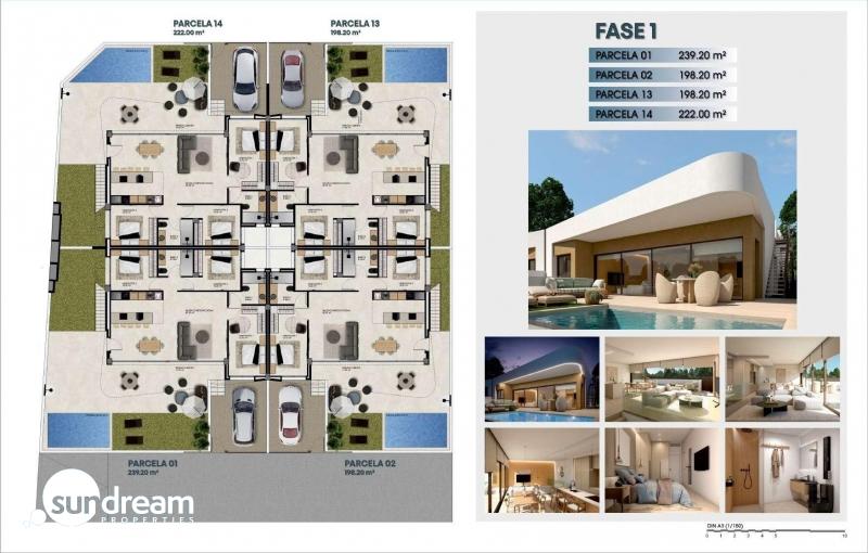 Villa en venta obra nueva con piscina en Dolores