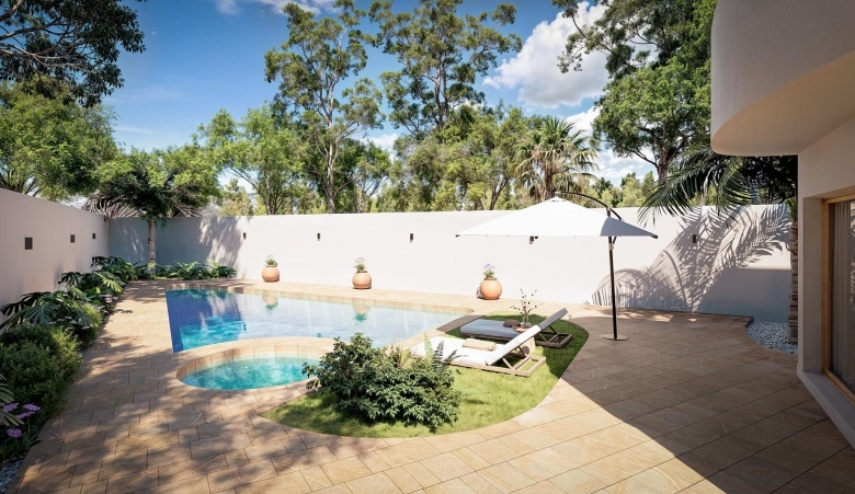 Villa en venta con piscina y garaje en La Zenia