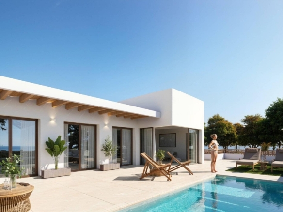 Villa en venta obra nueva con piscina en Dolores