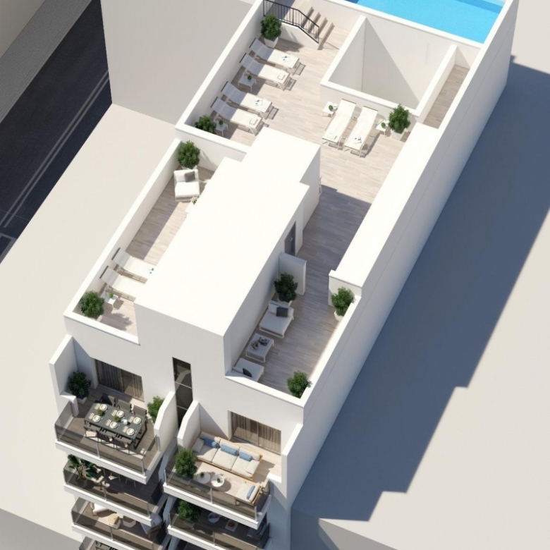 Apartamento de nueva construcción con 3 dormitorios a tan solo 150m de la playa a la venta en Torrevieja
