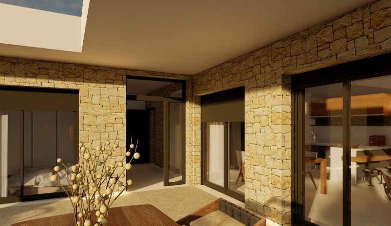 Villa en venta obra nueva con piscina en Pinoso