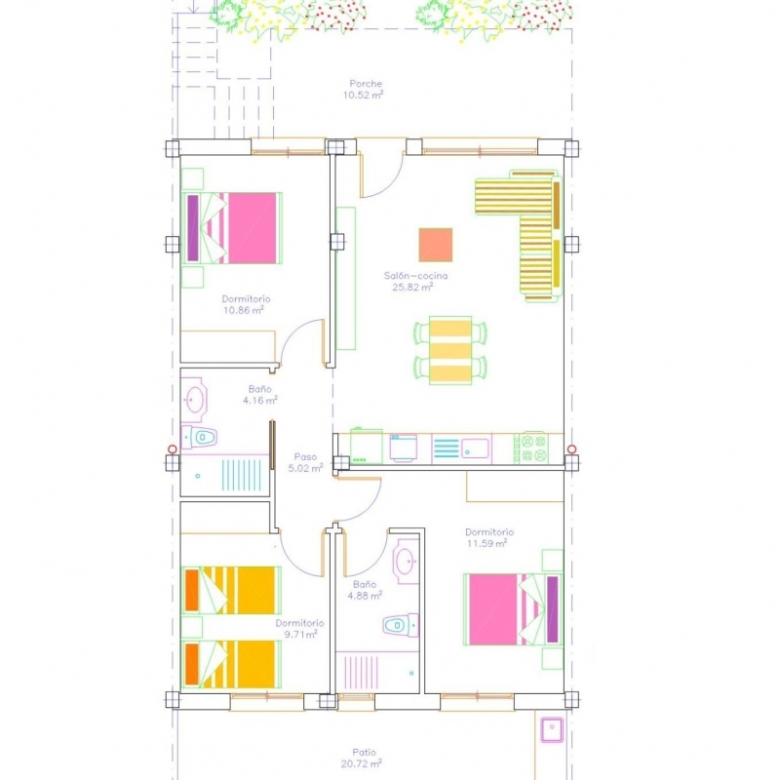 Bungalow en venta obra nueva zona playa San Javier