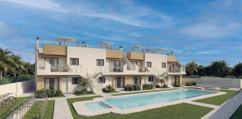 Bungalow en venta obra nueva con piscina San Javier
